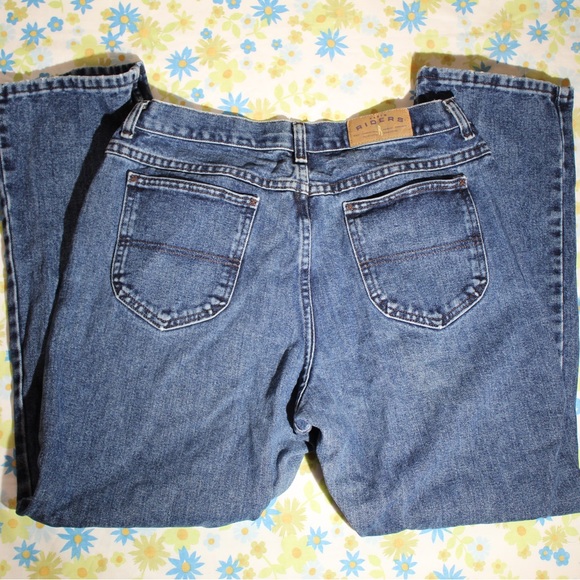 Vintage rider dark wash mom jeans no size tag - Picture 2 of 4